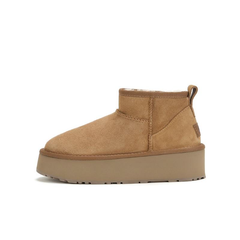 

[] Super good version~ Zhou Dongyu s same velvet thick-soled wool snow boots women s fluffy short boots 40