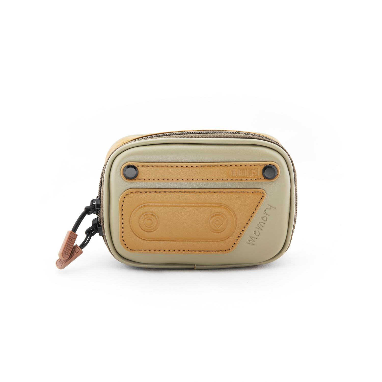 DD ddHiFi CZ120 Cassette Style Earphone Storage Case, Composite Leather, with Original Slider Zipper