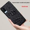 Genuine leather crocodile skull phone case for Vivo X90 Pro, X80, X60 Pro+.
