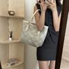 New Summer Korean Version Retro Large Capacity Simple Contrasting Color Tote Bag Women's One-shoulder Underarm Bag