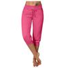 Summer Women Bootcut Pants Casual Solid Color Low Rise Drawstring Pockets Sports Pants Women Slim Fit Pants