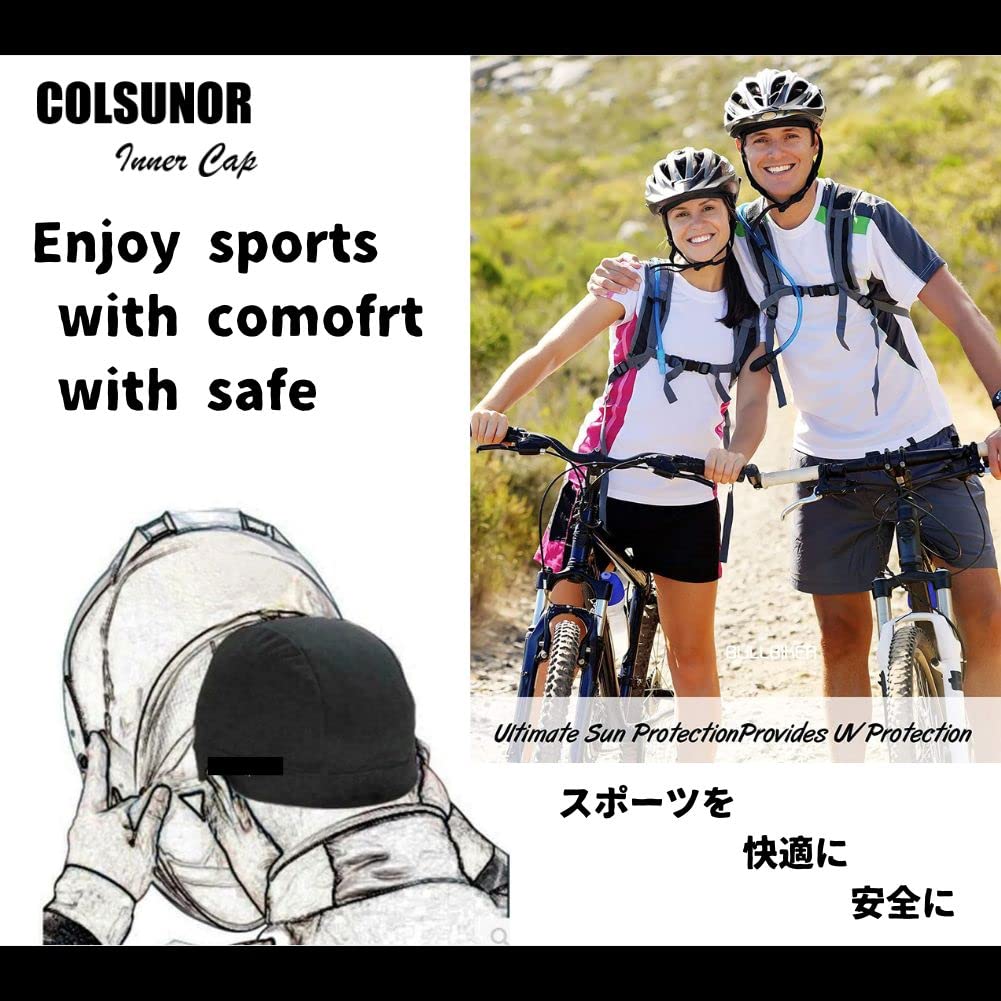 [COLSUNOR] Inner Cap, 1 Piece, Stretchable, Not Tight, One Size