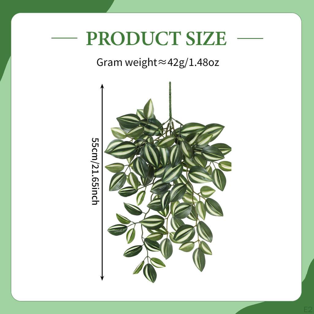Artificial Hanging Plant,Fake Plants Reusable Home Decor, Greenery Leaves for Bedroom Farmhouse