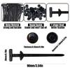 10-100Set Nylon Universal Cable Tie Buckle Heavy Duty Self-Locking Zip Ties with Pin and Button Car Fixing Cable Tie Fasteners