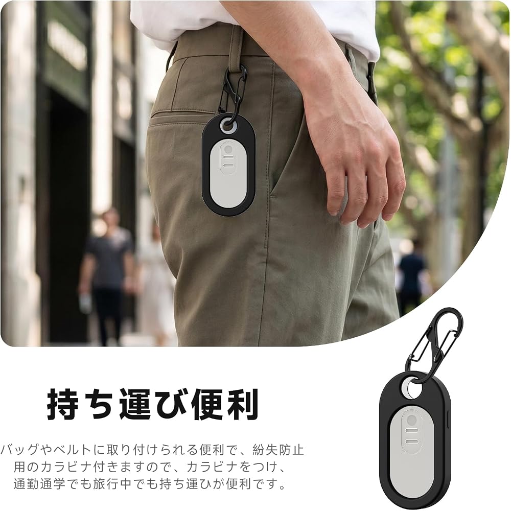 JIAYJP REON POCKET TAG 2 Case Lightweight Slim Anti-Slip Storage Cover Full Protection Black