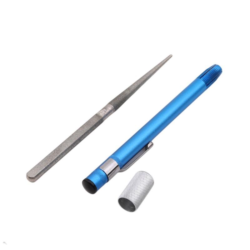 1 pz Affilacoltelli Mini Domestico Conveniente Asta Affilacoltelli Master Cacciatore Affilatura Lama Caccia all'Aperto Affilatura Amo da Pesca