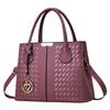 fashion casual handbag soft leather embroidered thread bag women's bag