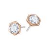 Swarovski Orecchini Esagonali Raffinati Atmosferici in Cristallo Imitazione Unisex Oro Rosa 5371199