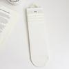 Branded Sock Children's Striped Mid-calf Socks, Pure Color, Versatile, Sweat-absorbent, Bone-free, Pile-style Socks