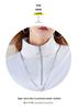2025 Women's Striped Long-Sleeve Zipper T-Shirt with Stand Collar