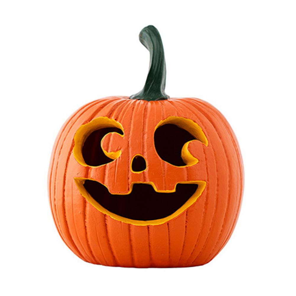 Pumpkin Figurine Halloween Decoration Halloween Dining Table Decor Spooky Pumpkin Figurine Handmade for Farmhouse for Home оранжевый