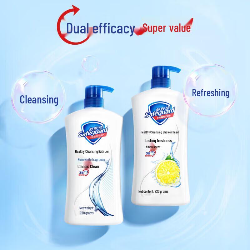 Safeguard Shower Gel Healthy Purifying & Moisturizing Twin Pack