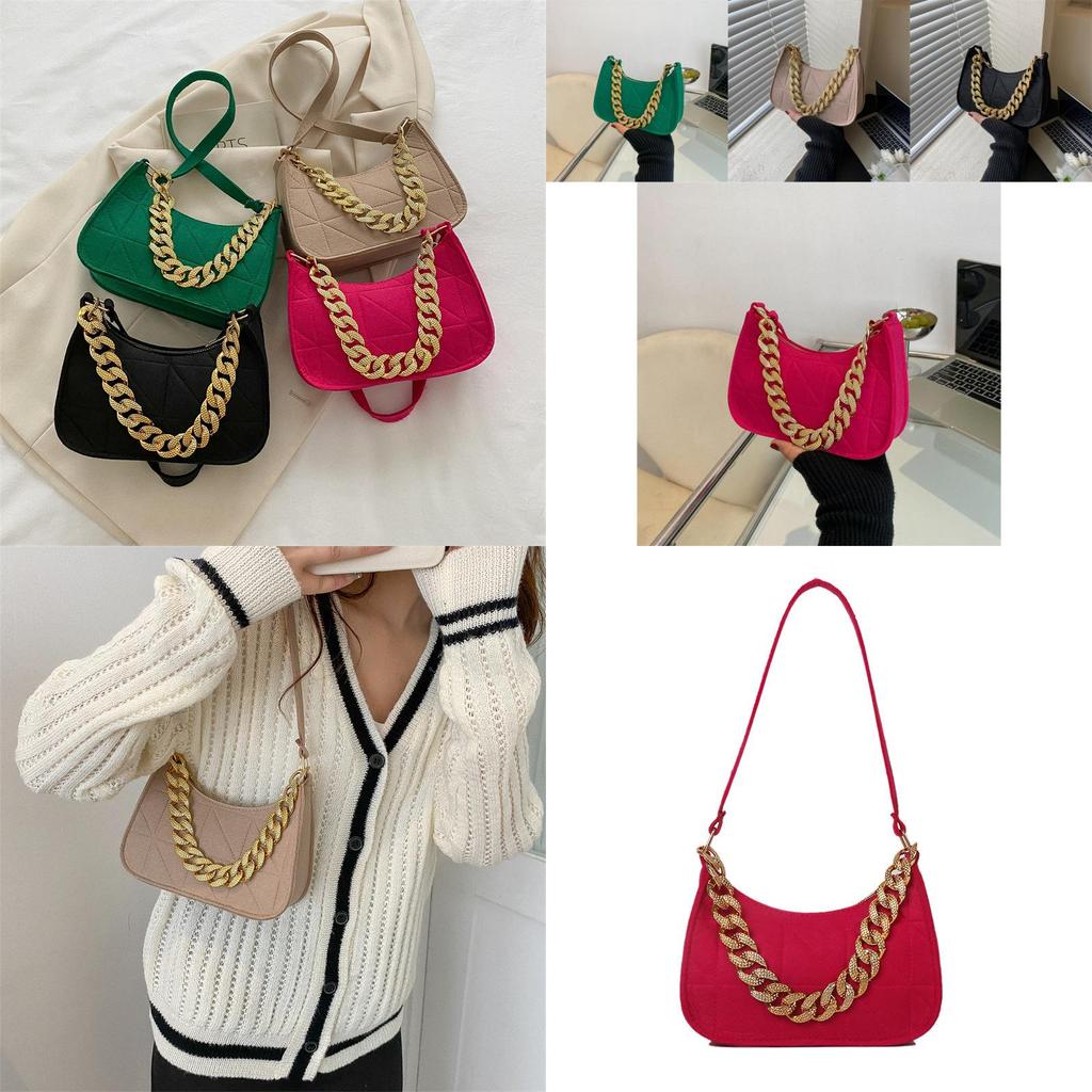 Stylish 2023 Summer Fashion Women's Vintage Chain Crossbody Shoulder Bag For Trendy Everyday Use