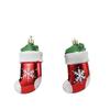 2/4Pcs Cartoon Red Plastic Christmas Ornaments, Xmas Tree Hanging Pendants, Holiday Decorations for Home, Bar, Shop, Wedding & Party