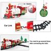 Christmas Electronic Music Electric Train Toys Children's Electric Railway Track Train Set Racing Road Transportation Toys Gift