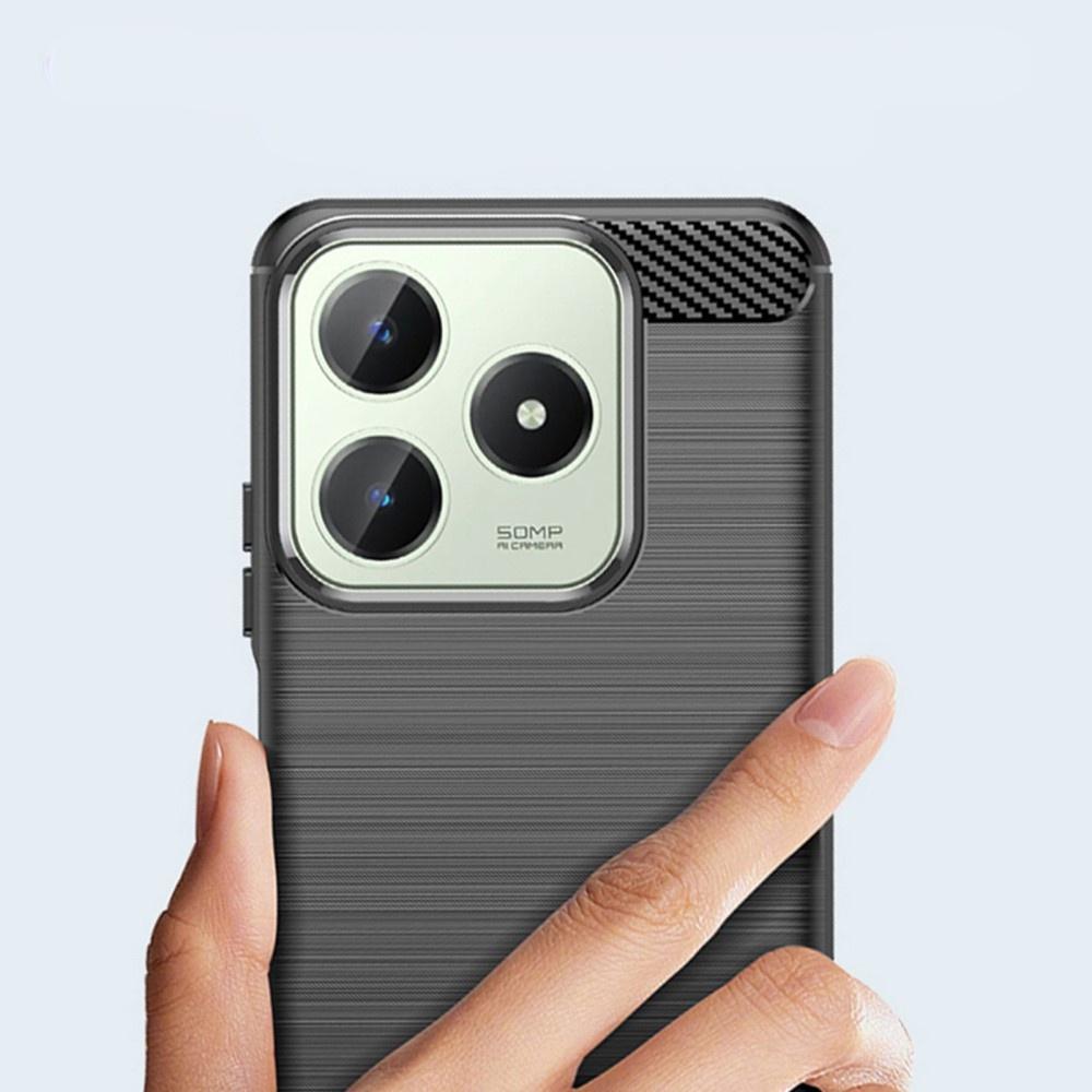 Case for Realme C63, Carbon, Black