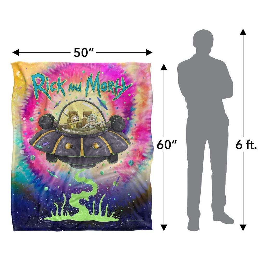Rick And Morty Space Tripe Blanket