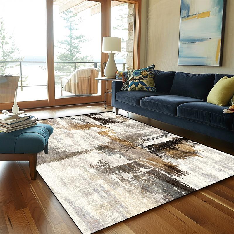 Tappeto Design Astratto Nordico Soggiorno Decorazione Moderna Casa Area Divano Tappeti Antiscivolo Salotto Lavabile Tavolini Tappetino da Pavimento