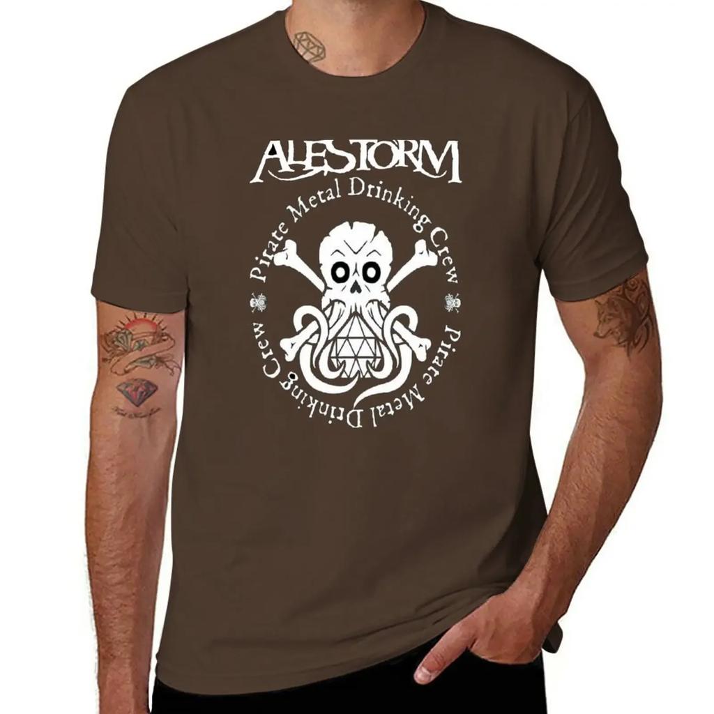 alestorm logo T-Shirt customs plus size tops plain black t shirts for
