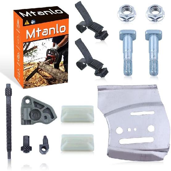 Chain Bar Plate Adjuster For Husqvarna 362 365 372 371XP 385XP 390 Part537046601, Chain Bar Plate, Adjuster screw, Bumper Stripe, Bar Stud, Bar Nut,