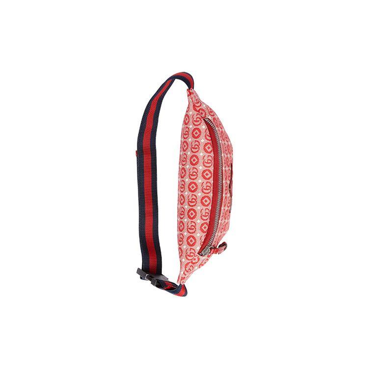 Gucci GG Star Patch Canvas Belt Bag Red Blue Daily Street Style 502095-FABBD-6479