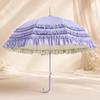 Long-Handle Sun Umbrella Elegant Automatic Open Sunshade Waterproof