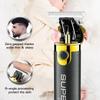 VGR 082 Hair Trimmer T-shaped Professional Hair Cutting Machine Cordless Rechargeable Bald Trimmer Men's Hair Clipper Shape Carving Safe and Hygienic