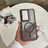 Luxury Translucent Armor Camera Flip Phone Case For Samsung Galaxy Case For Samsung S26 S25 S24 S23 Plus Ultra FE Magnetic Cover