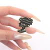 Obstinate Headstrong Girl Enamel Pin Jane Austen Pride and Prejudice Famous Quote Brooch Lapel Badge Jewelry Gift For Friends
