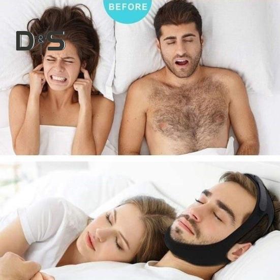 Anti-Schnarch-Kinnriemen, wirksamer Schnarchstopper, Kieferriemen, verstellbarer Schlafkinnriemen für Männer und Frauen, um den Mund geschlossen zu halten