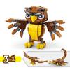 Ocean Marine Fish 3in1 Animals Shark Tiger Owl Crocodile Model Set Building Blocks Diy Children Assemble Toy for Kid Gift