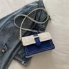 Small Square Bag Contrasting Color Shoulder Messenger Bag Women's Striped Large-capacity Commuter Handbag Women's Bag