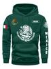 Hoodie Sweatshirt Mexican Flag Eagle Featuring Cactus Pirate Daily Outdoor Fitness Sport Casual Warm Autumn Winter Men Women Top