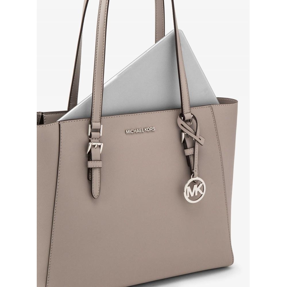 Michael Kors [japan Limited] Charlotte 3 In 1 Tote Large 35r3scft3t35 Pearl Gray