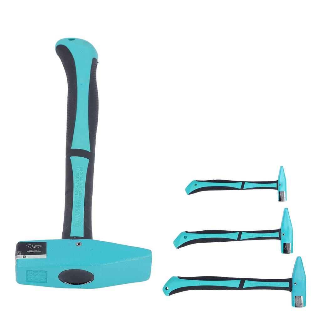 Machinist Hammer Carbon Steel TPR Handle Multi Functional Forging Hammer for Blacksmith Engineers Wo