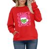 Women's Fashionable Casual Plus-Size Long Sleeve Pullover Printed Sweatshirt
