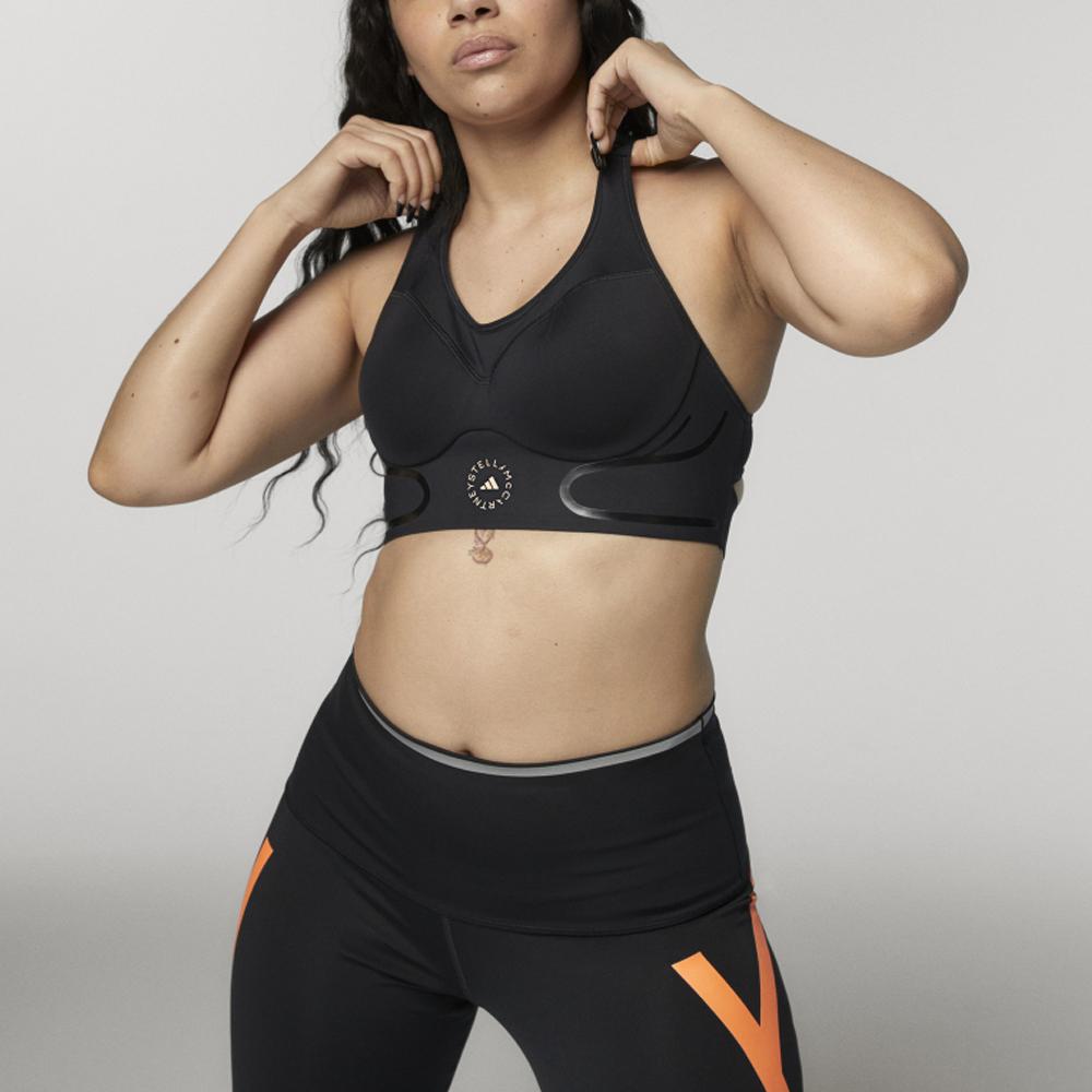 adidas True Pace High-Intensity Support Sports Bra Women Underwear Black FU0275