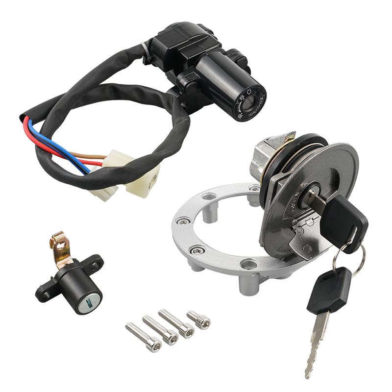 1Set Fuel Tank Cap Cover Ignition Switch for Yamaha YZF R6 2003-2005 YZF R1 1998-2003 XJ6 XJ6F XJ6N 2009-2013 FJ1300 2001-2016