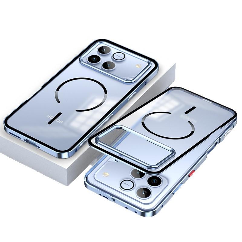 For Honor Win RT Case Thin Aluminum Alloy Metal Transparent Heat Dissipation Magnetic Back Case Cover
