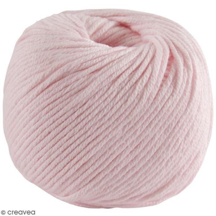 Fil DMC Natura Medium - 32 coloris - 50 g Rose Barbe à Papa N° 04