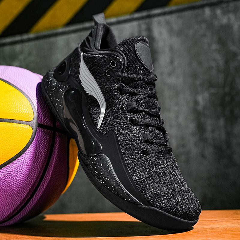 Basketball Shoes for Men and Women in Summer Mesh Breathable Lightweight Soft Sole Non-Slip Wear-Resistant Shock-Absorbing Stude