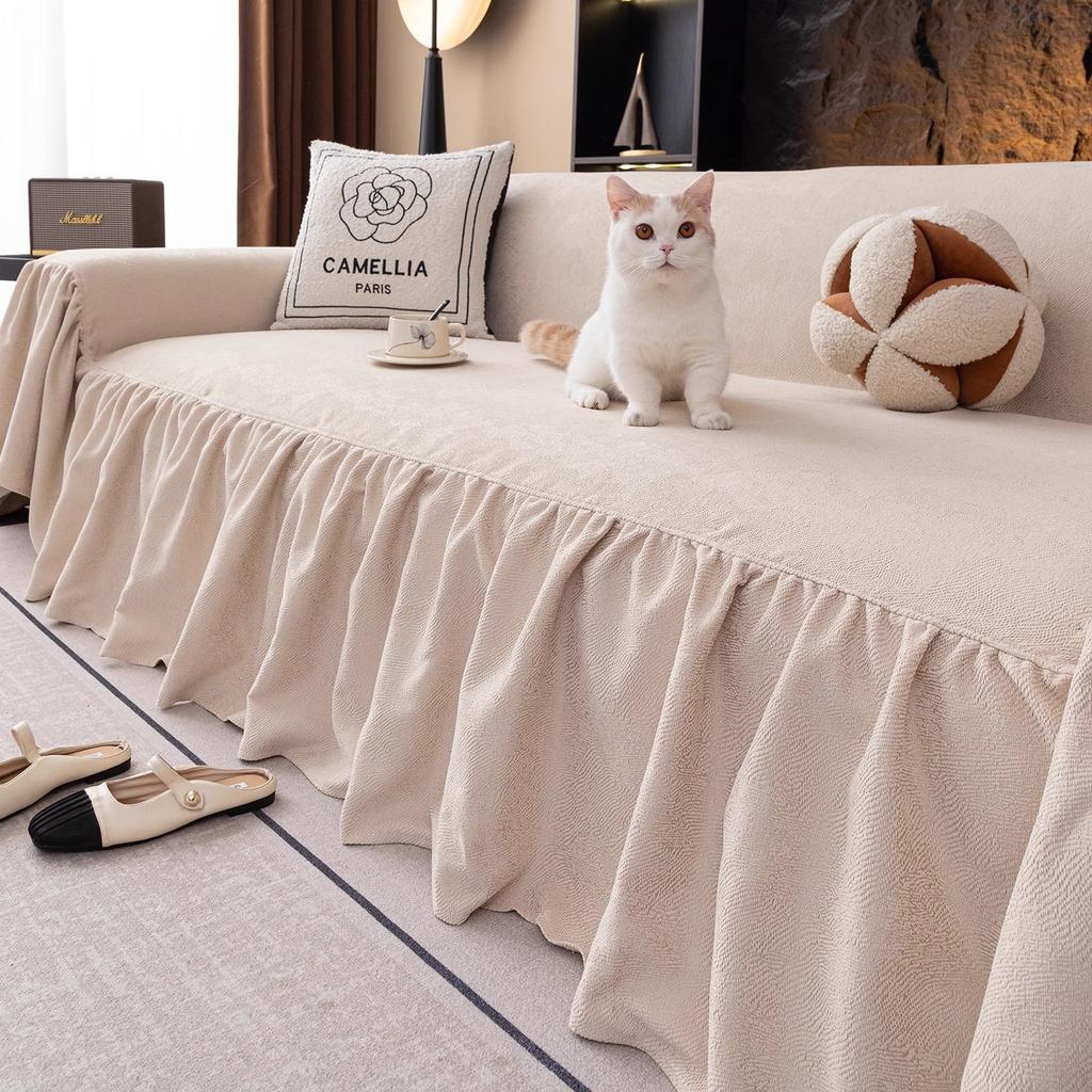 2025 New Full-cover Sofa Cover Cloth All-season Sofa Towel with Skirt Atmosphere Sofa Cover
