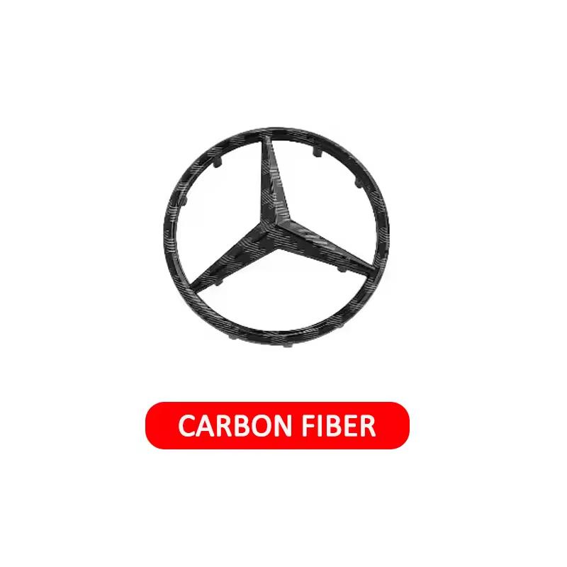 WVQ5 52/58mm ABS Emblem for Mercedes Benz W246 W176 A63 W166 W212 W213 W177 W205 C180 C63 W167 A35 Car Steering Wheel Logo with Pins