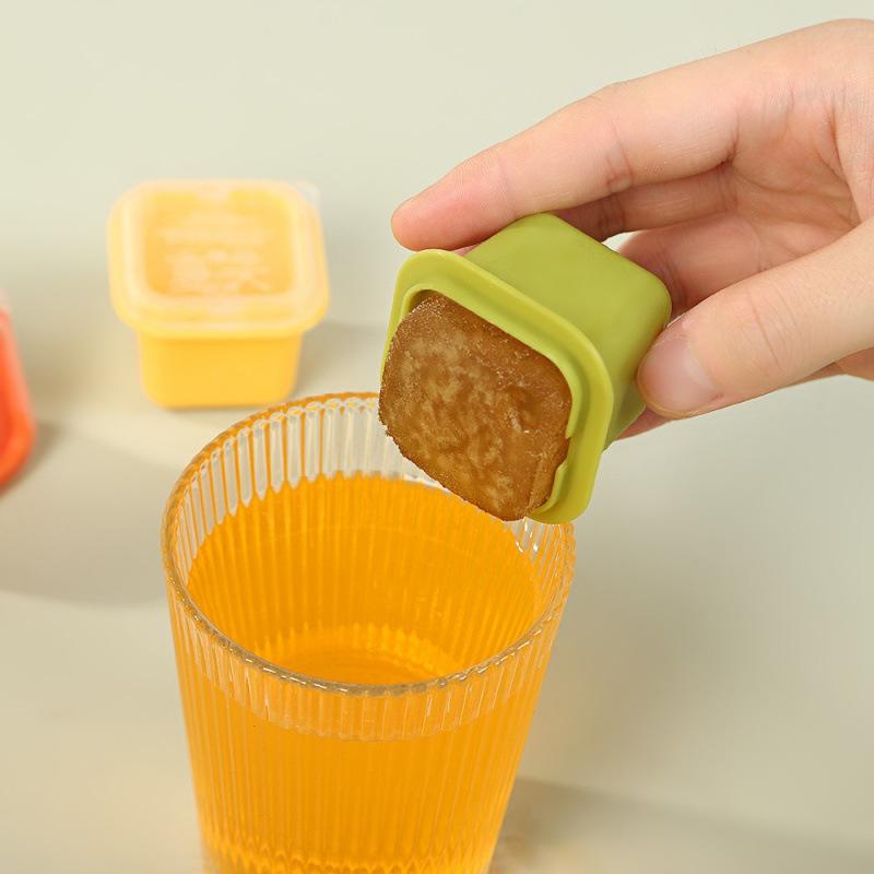 Ice Cube Mold Reusable Square Ice Cube Mould With Lid For DIY Ice Cream Whiskey Cocktail Mould Household Kitchen Gadgets