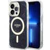 Etui Do iPhone 14 Pro Guess Hardcase Marble MagSafe Czarny