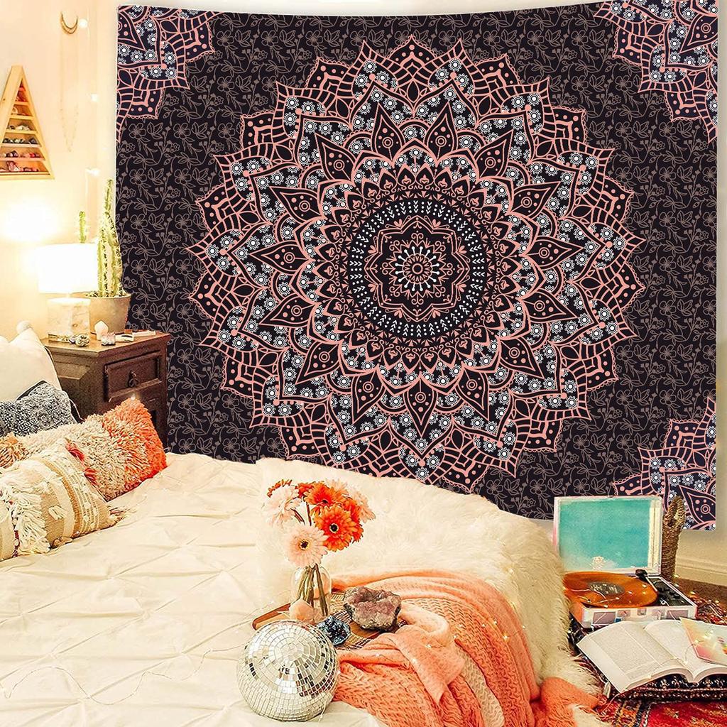 Hot Mandala Pattern Indian Tapestry Wall Hanging Decor Bohemian Elephant Beach Towel Polyester Thin Blanket Travel  Mat