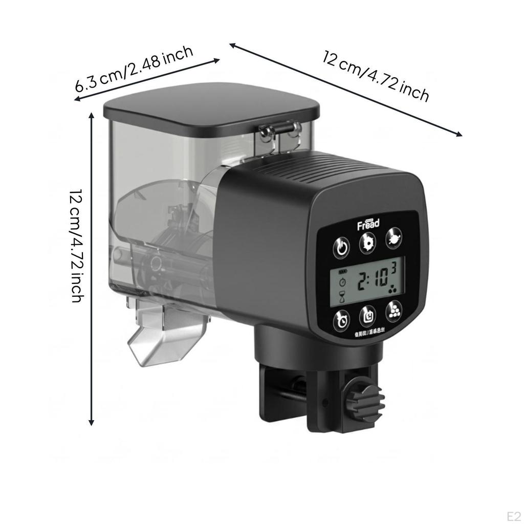 Automatic Fishes Feeder Timer Control Timed Adjustable Portions Pet Supply Wy350z