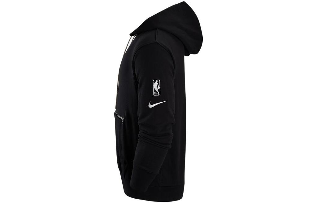 Nike Nba Brooklyn Nets Courtside Fleece Locker geschnittener Hoodie DR2298-010