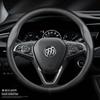 Premium Leather Steering Wheel Cover for Buick: Envision, Regal, LaCrosse, Excelle, Encore, GL6, Carbon Fiber Design