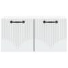 Wall Mounted TV Cabinet White 59.5 X 31 X 30 Cm Particleboard